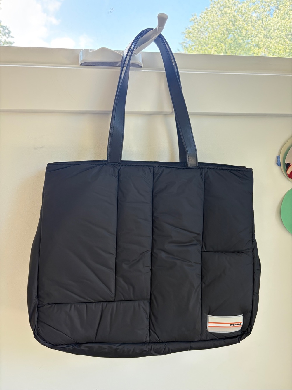 NWT we-ar4 - Black Quilted Puffer Tote Bag